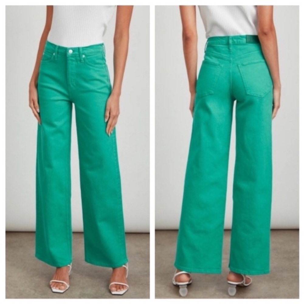 Rails Teal Wide-Leg Jeans